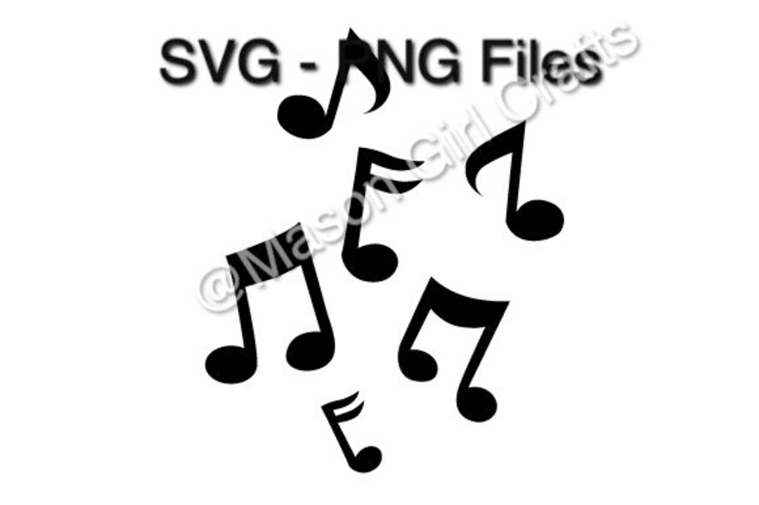 Music Notes SVG File SVG Cut File Digital Download Digital Png Svg File ...