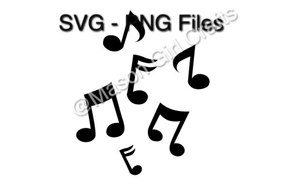 Music Notes SVG File SVG Cut File Digital Download Digital Png Svg File ...