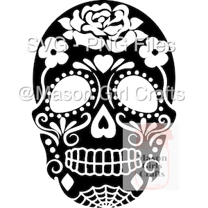 Sugar Skull SVG File Bundle | Bee SVG | SVG Cut File | Digital Download | Digital Png | Sugar Skull Png Bundle