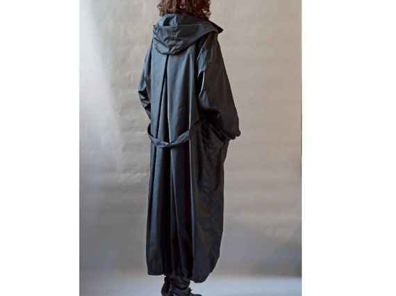 Trench Raincoat Long Raincoat With Zipper Spring Overcoat Maxi