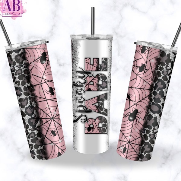 Spooky Babe Digital Download Tumbler Wrap Sublimation PNG