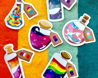 Pegatinas para botellas Pride