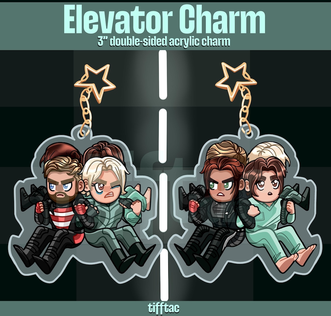 Elevator Acrylic Charm Etsy