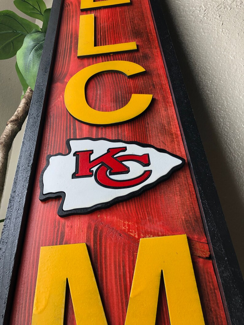 Outdoor Chiefs Welcome Sign Hand-crafted solid wood | Etsy