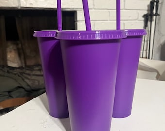 Dark Purple Reusable Cold Cup 24oz