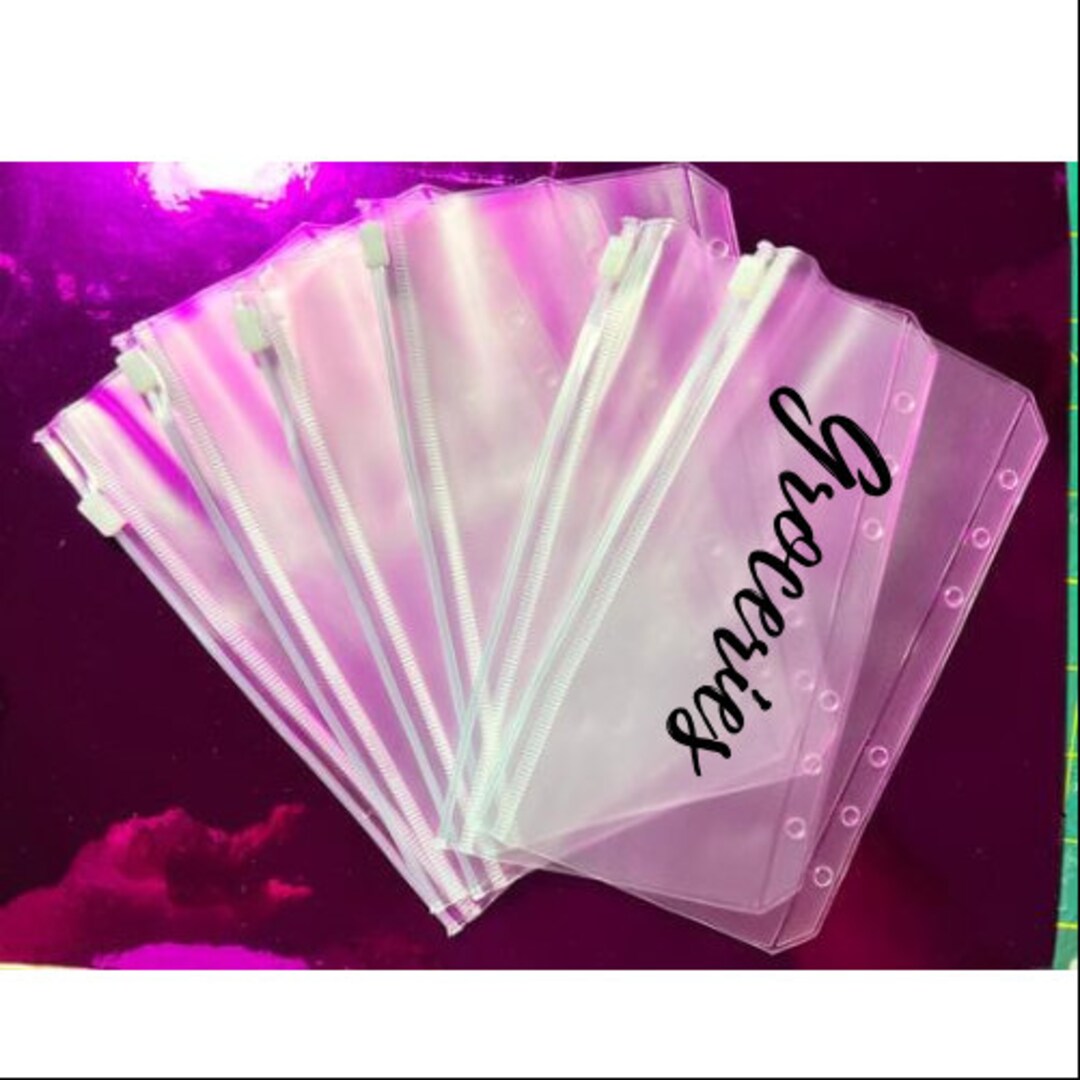 Cash Envelopes ONLY | Budget Binder Zipper Envelopes | Laminated Cash ...