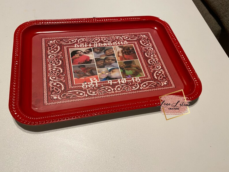5 piece Custom Rolling Tray Set for tobacco or cannabis red Etsy