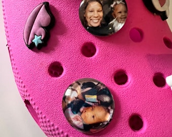 custom croc buttons