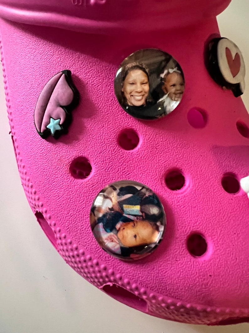 Custom Photo Shoe Charms for slides image 1