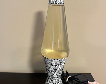 Vintage 1999 Silver Starship Rocket Lava Lamp With Box Model 5621