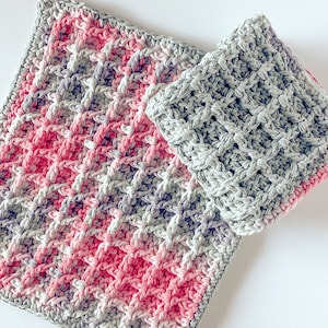 Simple Crochet Pattern for Dishcloth, Washcloth, Facecloth, Easy Crochet Pattern for Beginners, Quick Crochet Project, PDF Download C