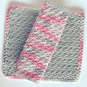 Beginner Crochet Pattern for Dishcloth, Washcloth, Facecloth, Dishrag, Easy Crochet Pattern for Beginners, PDF Download B