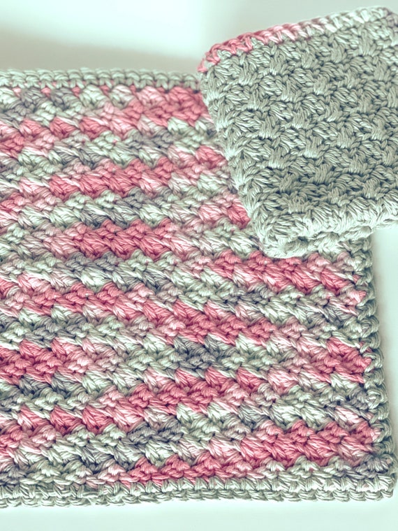 Quick Crochet Pattern for Dishcloth, Washcloth, Facecloth, Dishrag, Easy Crochet Pattern for Beginners, PDF Download A