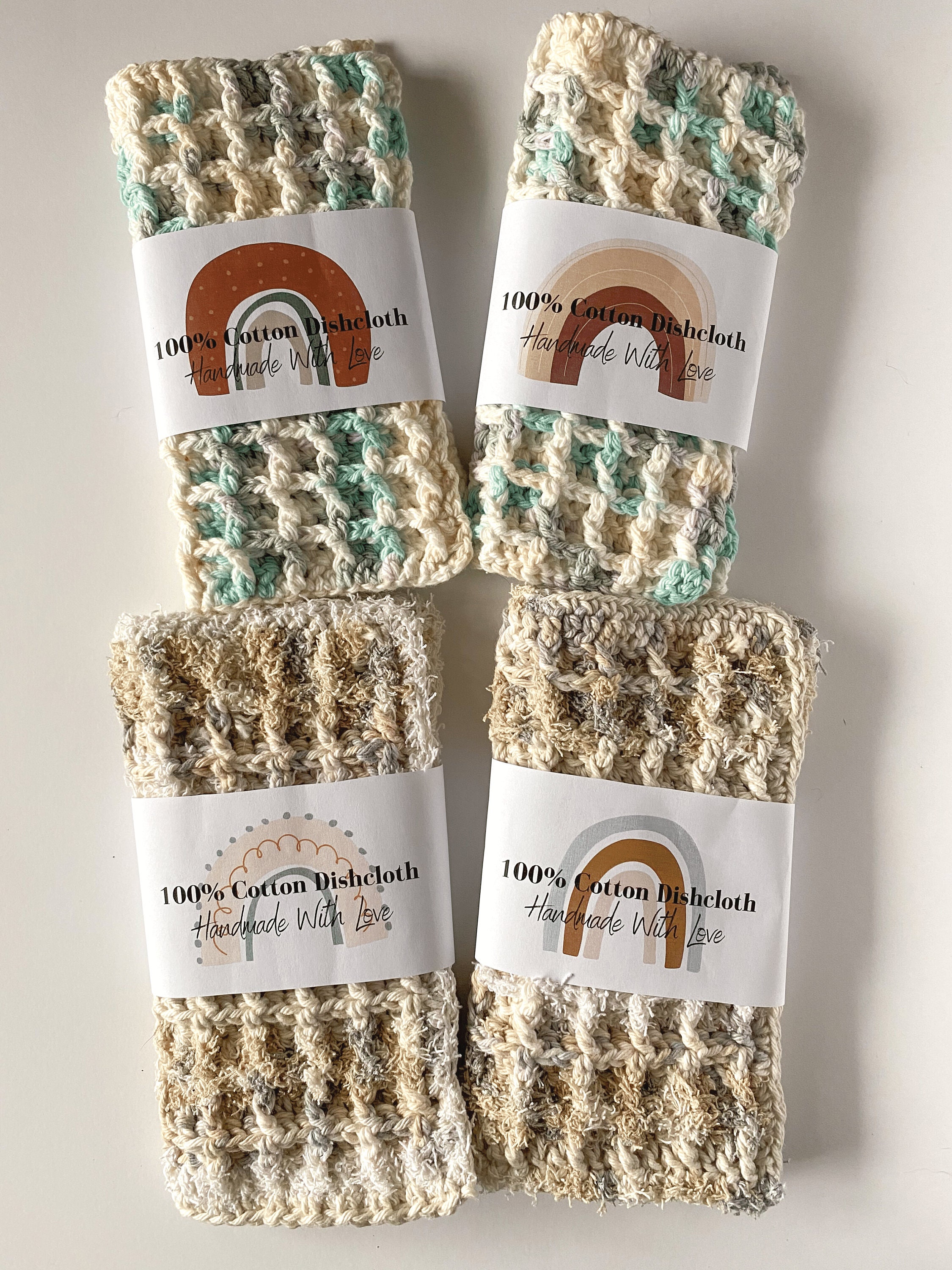 Dish Rag Label Dishcloth Label, Cotton Dishrag Wrapper, Printable Craft Market ...
