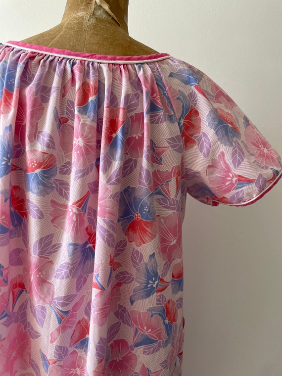 Vintage 1970’s Regal Rose pink tropical floral ho… - image 8