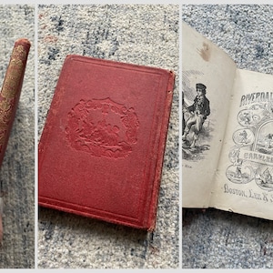 Antique Victorian hardcover book, red with gilded binding, Riverdale Story Book CARELESS KATE