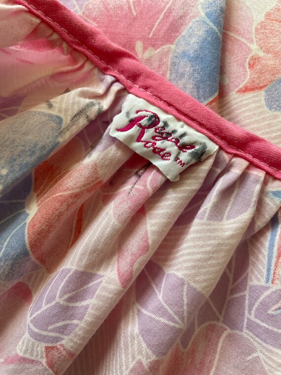 Vintage 1970’s Regal Rose pink tropical floral ho… - image 5