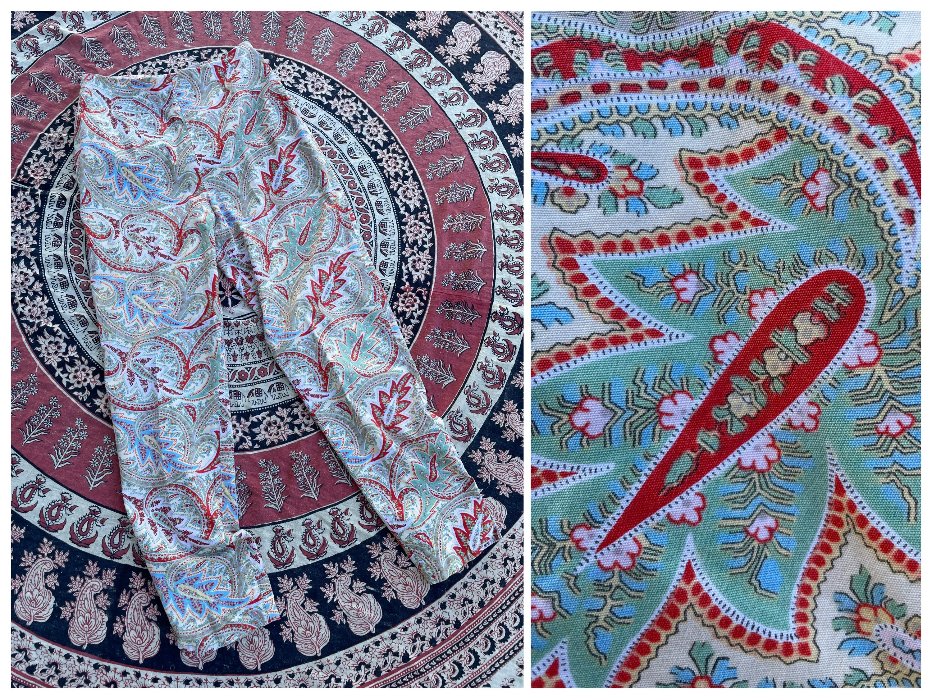 Vintage Early '90s RALPH LAUREN Paisley Print Pants | Cotton