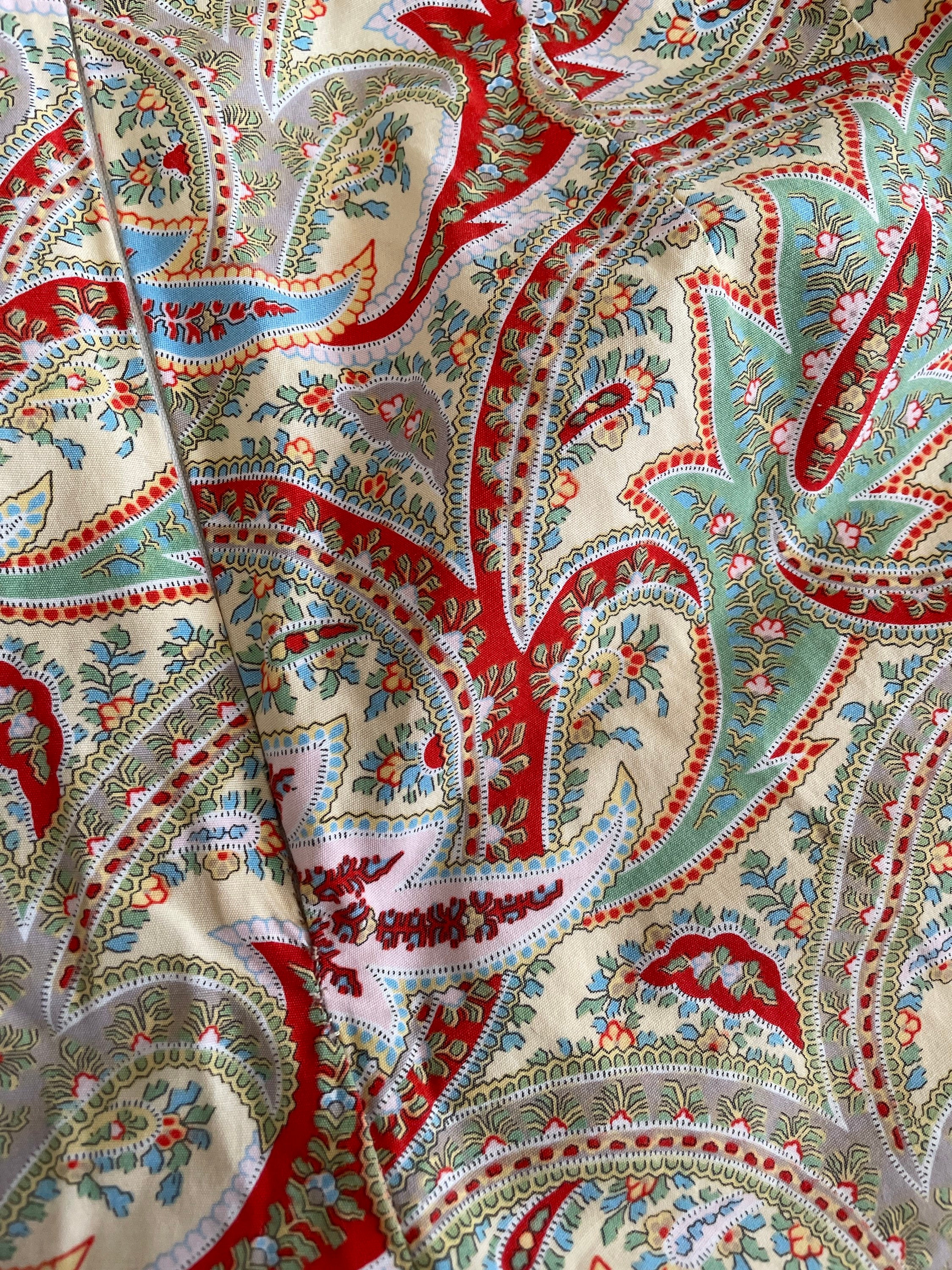 パンツ 90s Ralph Lauren Linen Paisley Pants Vintage Early '90s RALPH LAUREN Paisley Print Pants | Cotton