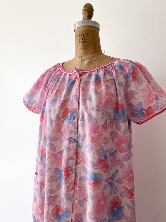 Vintage 1970’s Regal Rose pink tropical floral ho… - image 2