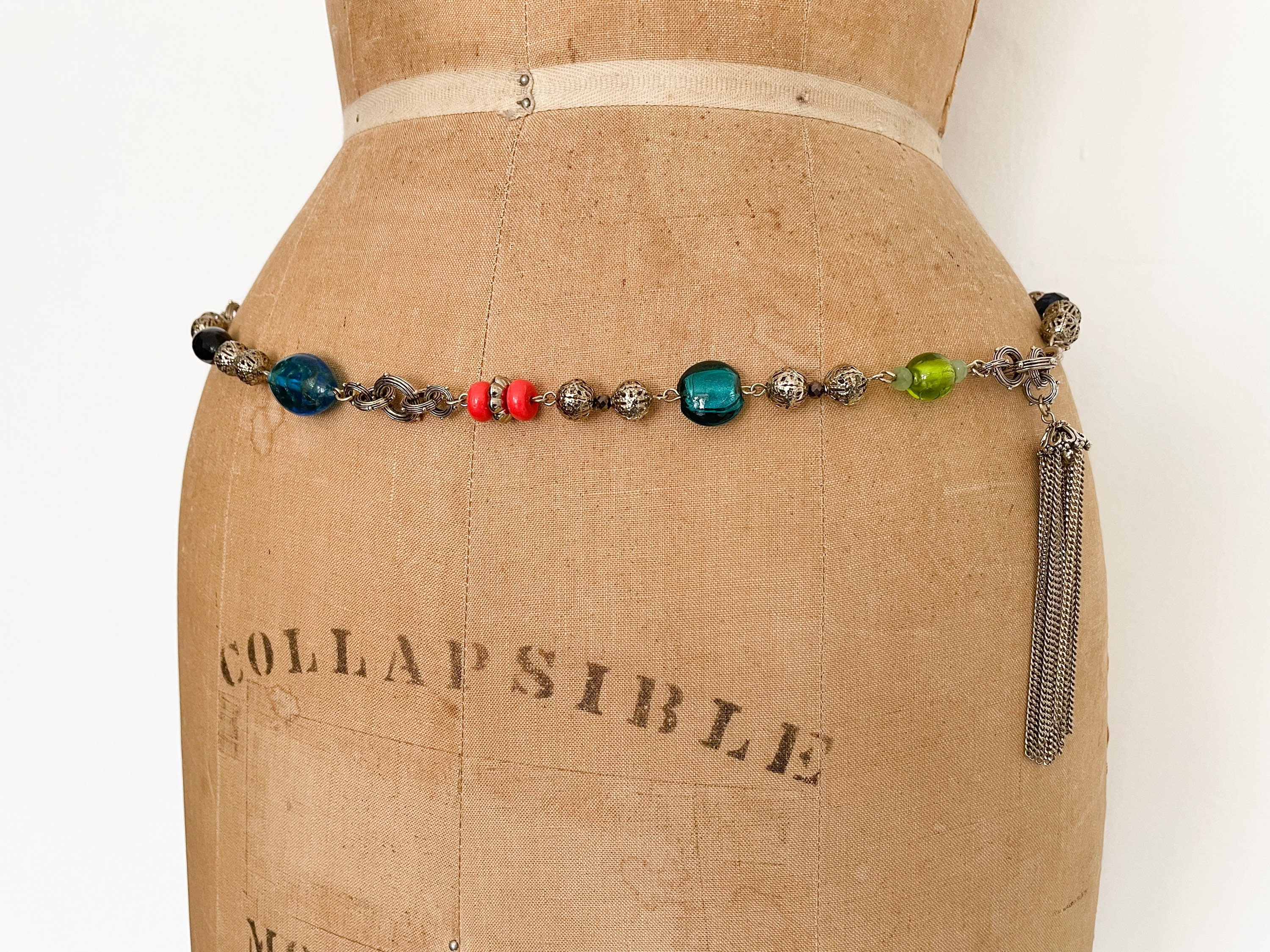 Glass Tassel Belt - Etsy