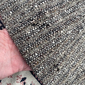 Academia aesthetic 50s brown wool Irish tweed skirt Halloween costume, moth holes, AS IS, high waisted and flared, made in Ireland, XS/S image 8