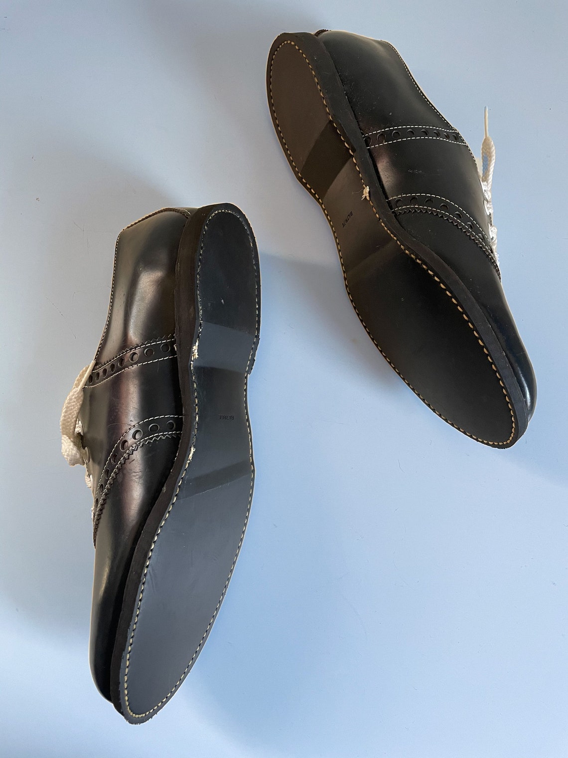 Vintage 1950s 60s Navy Blue Saddle Shoes 50s Leather | Etsy