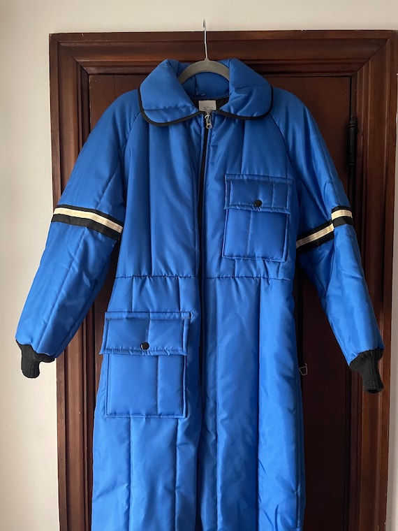 Vintage 1970’s snowmobile snow suit | puffer coat… - image 10