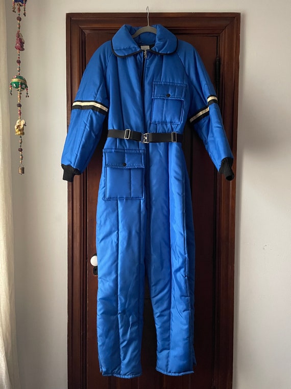 Vintage 1970’s snowmobile snow suit | puffer coat… - image 3