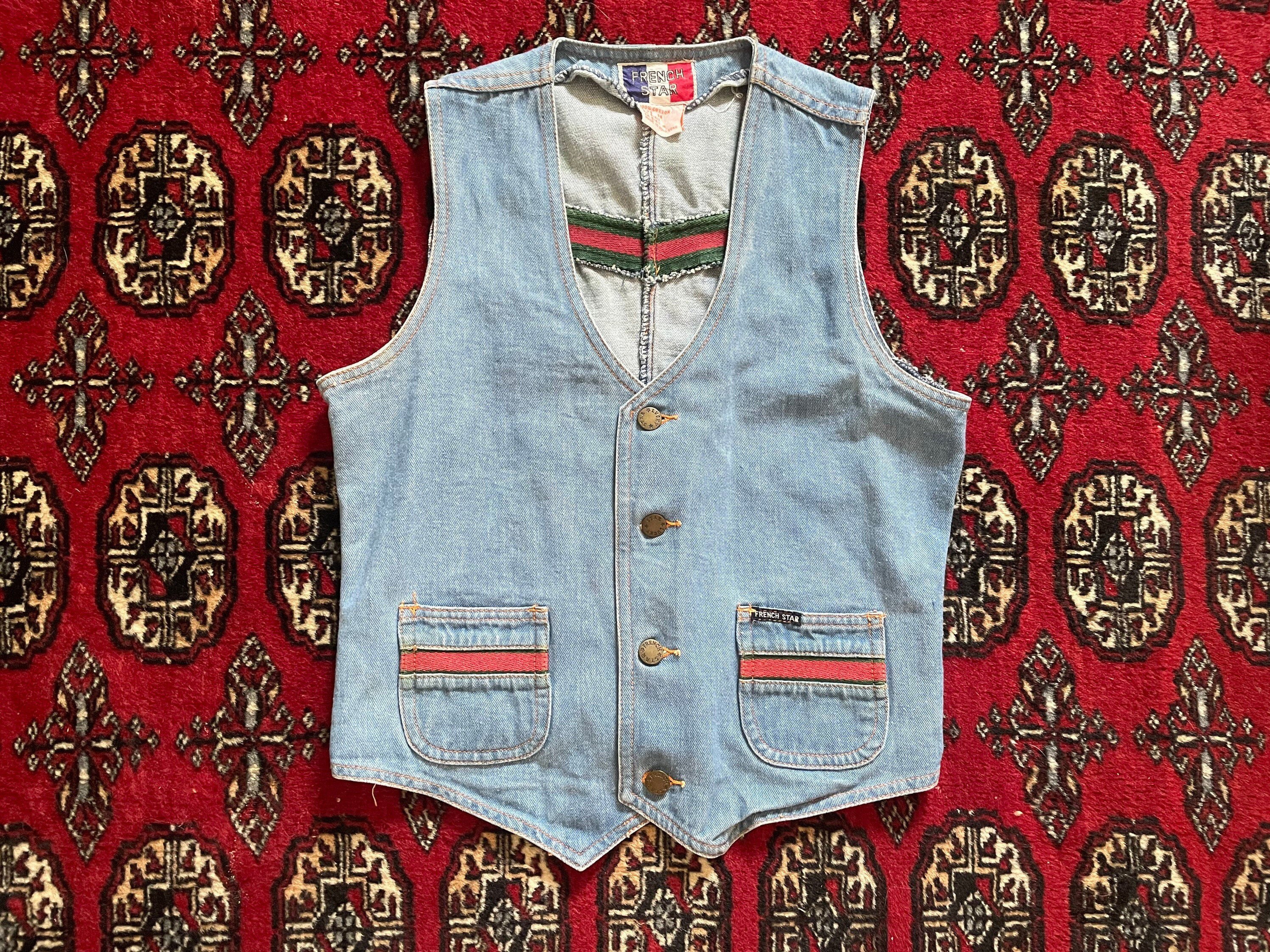 Red Green Vest - Etsy