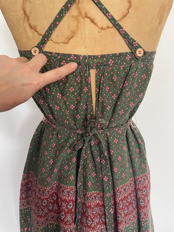 Authentic ‘70s hippie dress, bohemian floral prin… - image 8