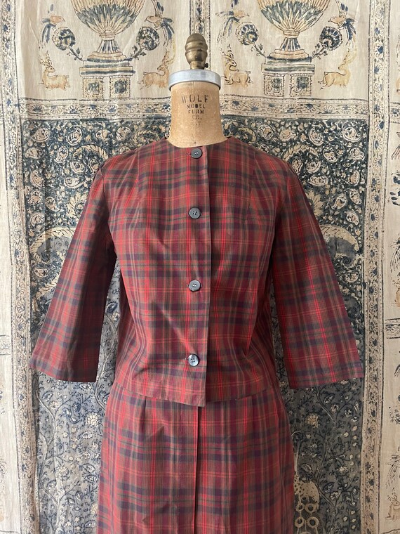 Vintage 1950’s ‘60s ladies plaid suit | matching … - image 8