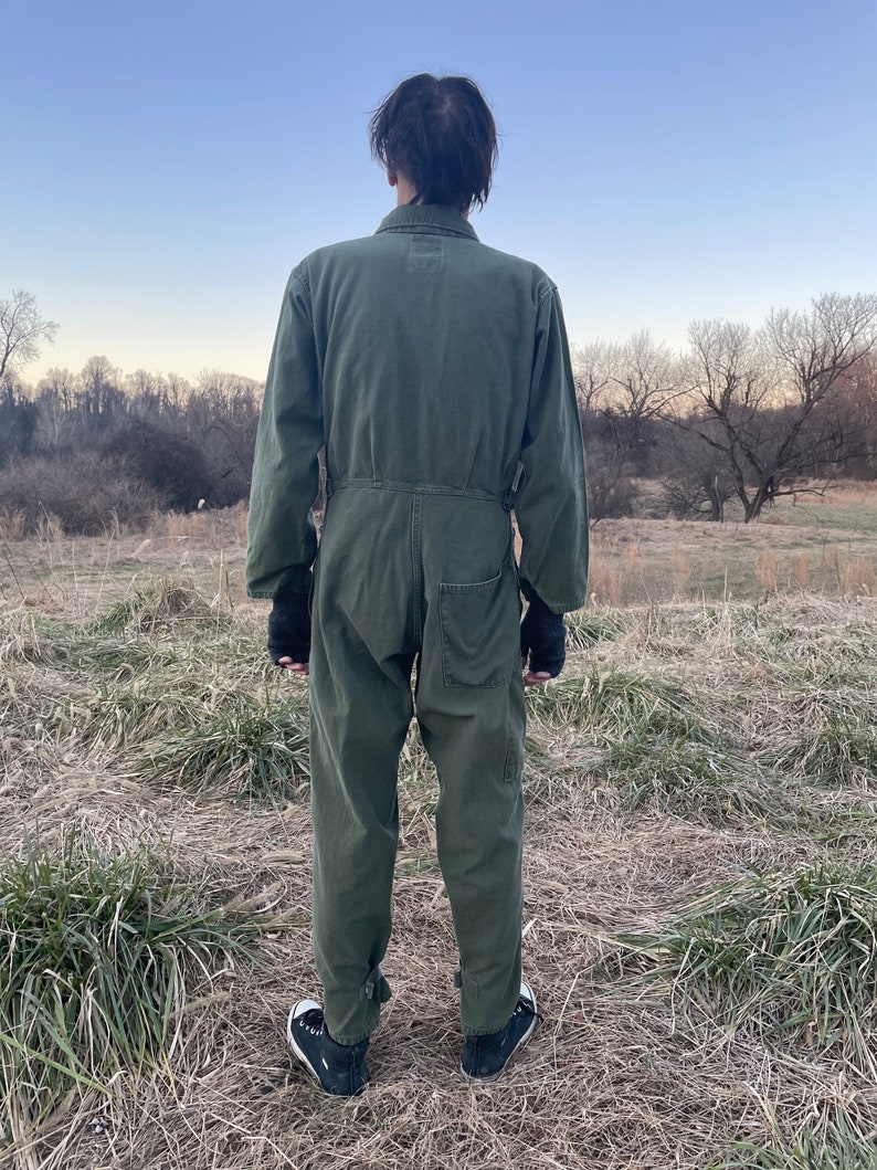 M military chore wear VIntage US ARMY cotton sateen coveralls