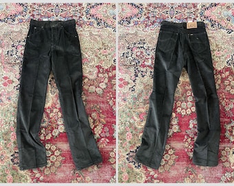 Vintage '70s Navy Blue Wool Sailor Pants, Button Bib Front
