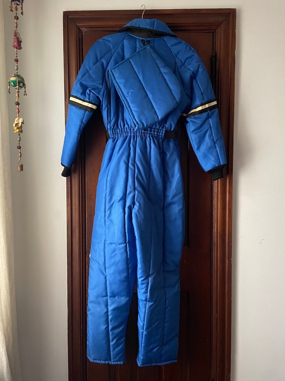 Vintage 1970’s snowmobile snow suit | puffer coat… - image 8