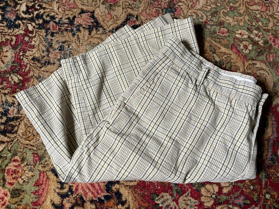 Vintage ‘60s ‘70s men’s plaid shorts | soft cotto… - image 6