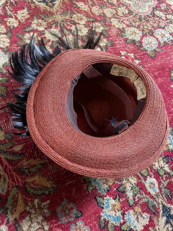 Antique early 20th century children’s hat, woven … - image 7