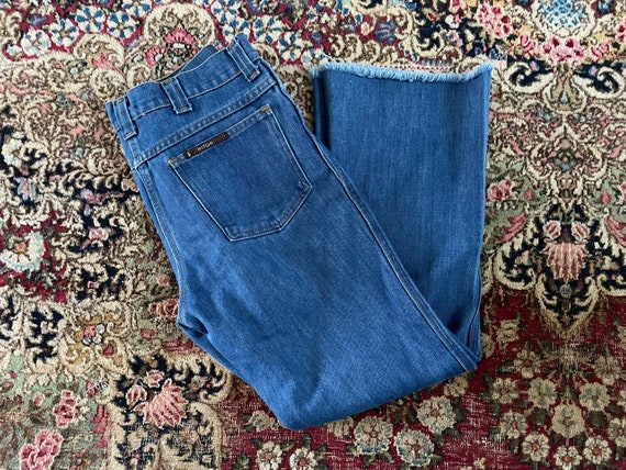 Vintage 1970’s high waisted & wide leg jeans | 70… - image 2