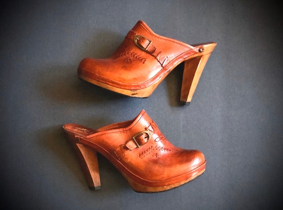 vintage clogs from the 70s