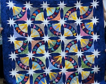 Flying to the Stars Quilt Pattern - Printed Version