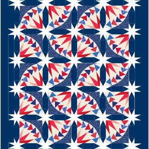 Flying to the Stars Quilt Pattern - Printed Version