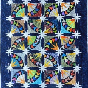 Flying to the Stars Quilt Pattern - Printed Version