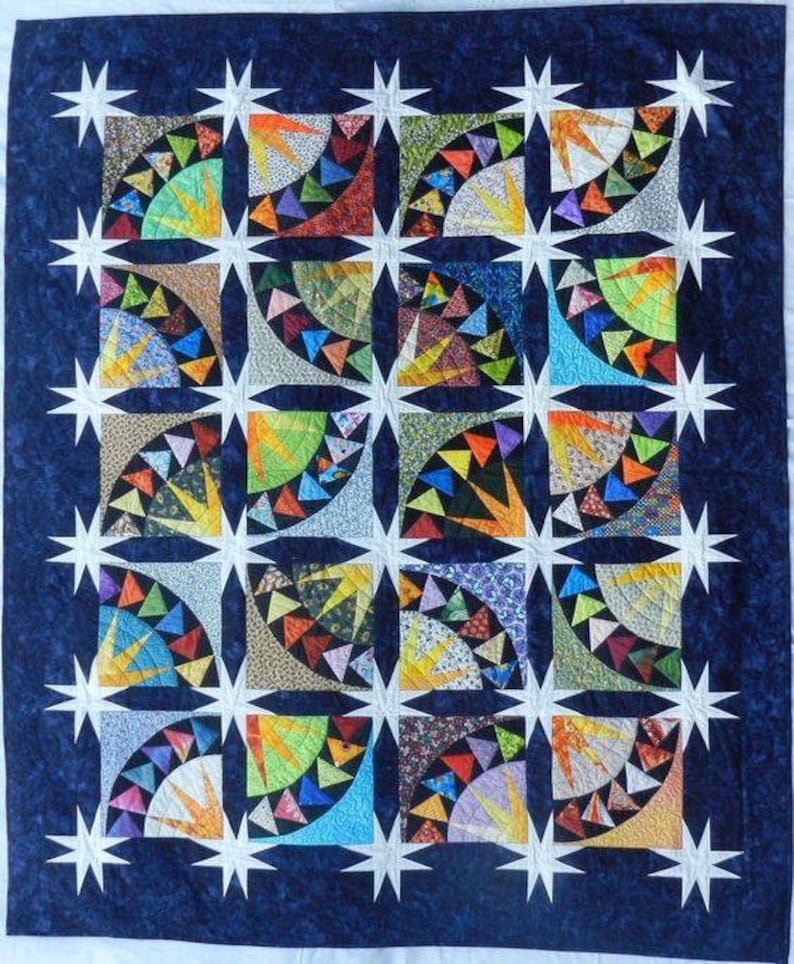 Flying to the Stars Quilt Pattern Etsy Canada