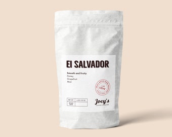 EI Salvador, single origin, Roast to Order, Hand-roasted,  specialty coffee, coffee lover gift, coffee sampler, 4 oz