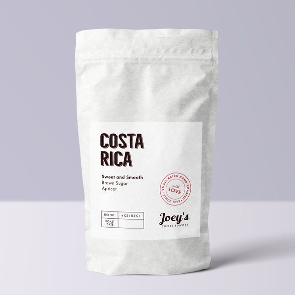 Costa Rica, single origin, Roast to Order,Hand-roasted,  specialty coffee, coffee lover gift, coffee sampler, 4 oz