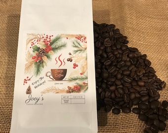 Mother’s Day and Happy Holidays! Hand-Roasted Coffee Beans, Apricot Vanilla Blend, (4 oz.)