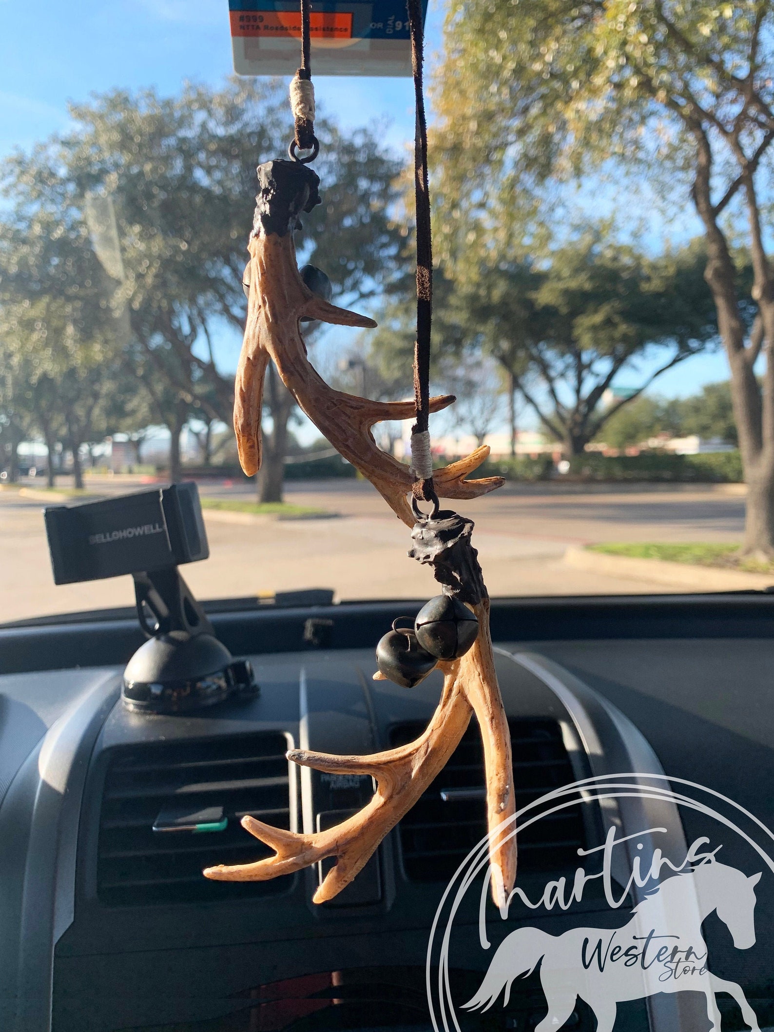 Antler Mirror Decoration RearView Mirror Deer Antler Hanging Etsy