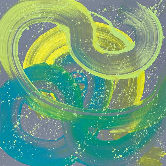 Kunstbild Picture “Good vibrations”, Maße: 100 cm x 100 cm x 1,7 cm