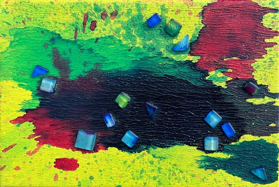 Kunstbild Picture “Kleine Schätze“, Maße: 30 cm x 20 cm x 3,5 cm