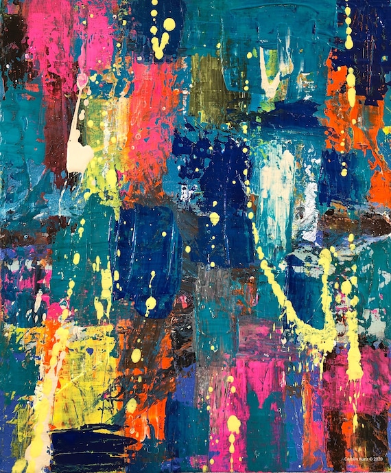 Wall art, wall design, wall decoration, abstract art, acrylic, original, canvas